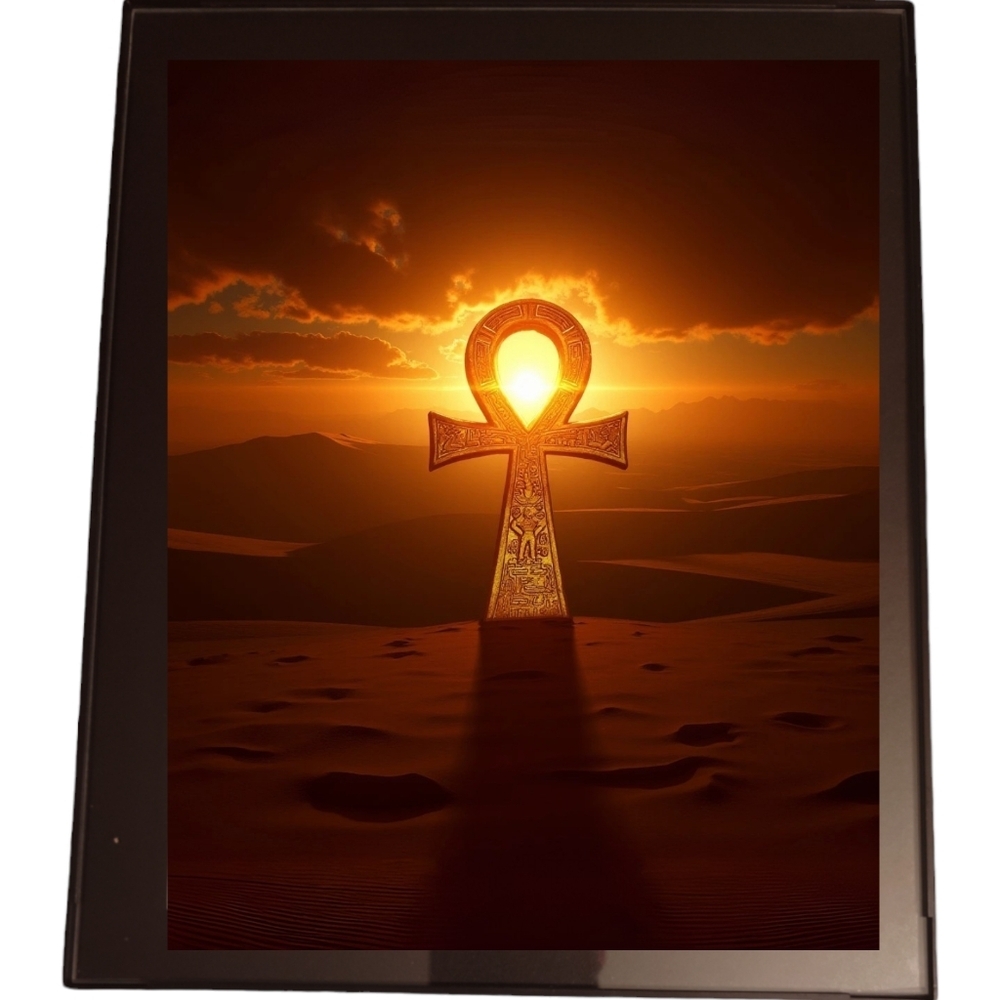 African Egyptian Ankh In A  Frame 8x10 Picture AI Art Print